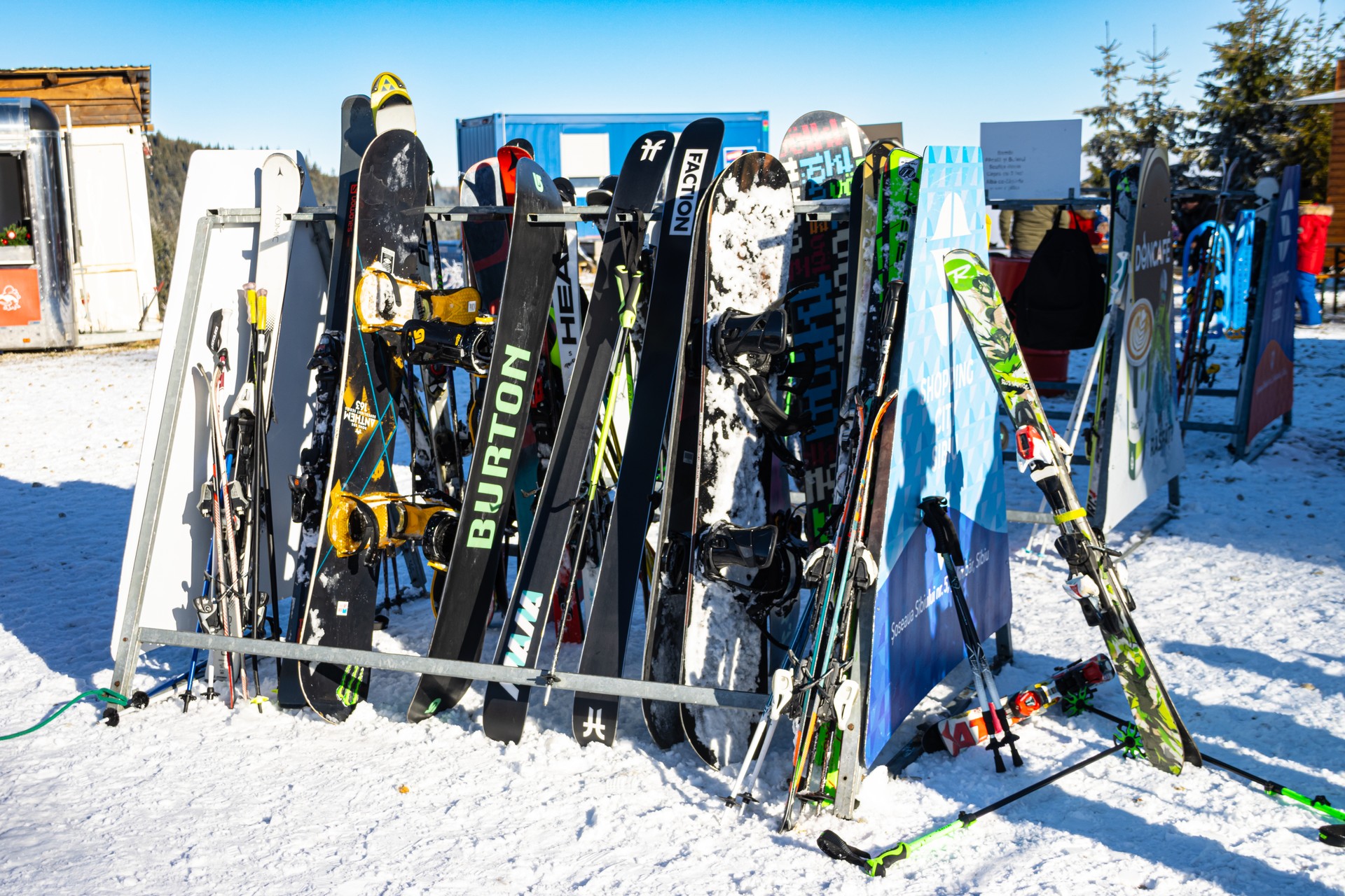 Ski and snowboard equipment rental